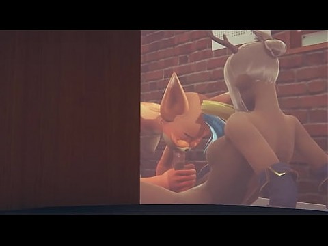 пушистый хентай - Фокси трахает футанари олень - японское азиатское манга аниме фильм игра порно 14 мин.