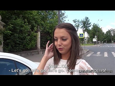 Beautiful Russian teen anal fucked POV outdoor 8 min