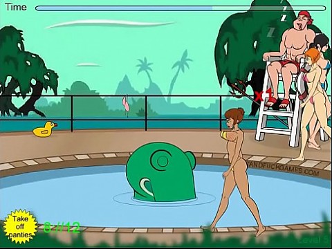 Чудовище щупальца пристает к женщинам в бассейне - Нет комментариев