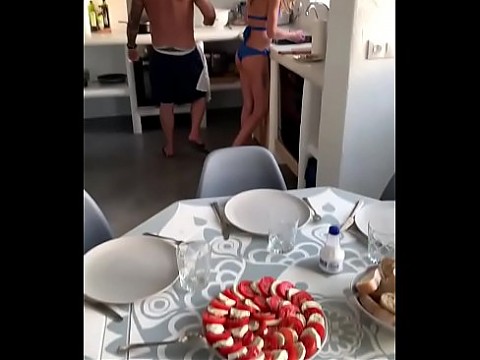 Awesome threesome in Ibiza with 3 hot French girls